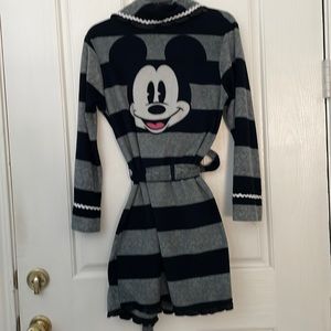 Disney Mickey Mouse Luxe brand ladies S bathrobe lounge robe with belt.